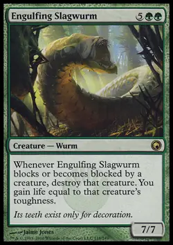 MTG Magic the Gathering Engulfing Slagwurm (118/259) Scars of Mirrodin MP - Image 1