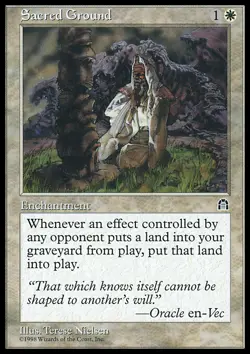 MTG Magic the Gathering Sacred Ground (12/143) Stronghold HP - Image 1