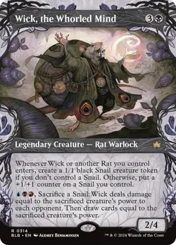 Wick, the Whorled Mind (Showcase) 0314 MTG Bloomburrow Rare NP - Image 1