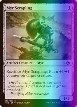 MTG Magic the Gathering Myr Scrapling (230/767) Modern Horizons 2 NM FOIL - Image 1