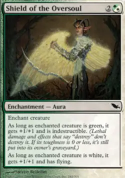 MTG Shield of the Oversoul, Shadowmoor, Heavily Played, English - Image 1