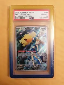 PSA 10 Misty's Psyduck 193/182 Pokemon Destined Rivals Illustration Rare - Image 1