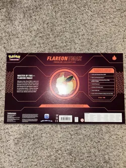 Pokemon Flareon VMAX Premium Collection Collectors Edition Promo Cards Box - Image 2