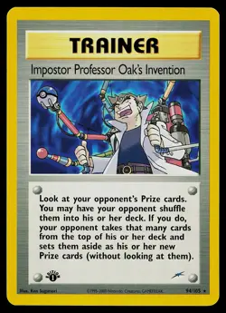Pokemon Card - Impostor Professor Oak's Invention Neo Destiny 94/105 1st Edition - Image 1