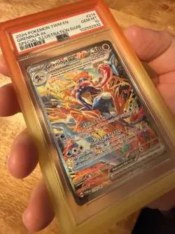 Pokemon Greninja ex 214/167 Twilight Masquerade Special Illustration Rare PSA 10 - Image 3