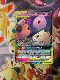 Togepi & Cleffa & Igglybuff GX 143/236 SM - Cosmic Eclipse Pokemon TCG - Image 1
