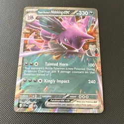 Pokemon TCG Team Rocket's Nidoking EX SVP 217 Scarlet & Violet Promo Holo 330HP - Image 1