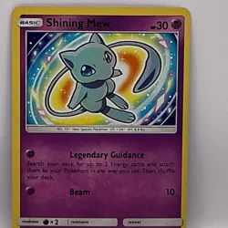 Pokemon Shining Mew Shiny Holo Rare Basic Psychic 40/73 Shining Legends English - Image 1