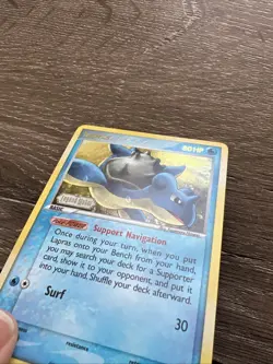 Pokemon TCG Lapras 8/92 Reverse Holo Rare Stamped EX Legend Maker 2006 - Image 2