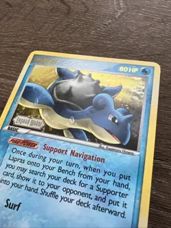 Pokemon TCG Lapras 8/92 Reverse Holo Rare Stamped EX Legend Maker 2006 - Image 3