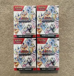 Pokemon TCG Prismatic Evolutions Booster Bundle Lot of x4 (SEALED) - Image 1