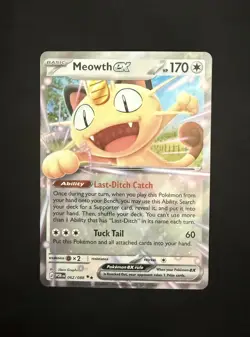 Pokemon TCG Meowth EX 62/88 Double Rare Perfect Order - Image 1