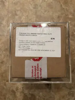 Pokemon Center Exclusive ETB Fusion Strike CASE - TCG Elite Trainer Box - Sealed - Image 1