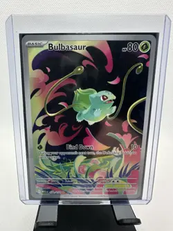 Bulbasaur 133/132 Mega Evolution Illustration Rare Full Art Pokemon TCG - Image 1