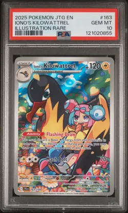 2025 POKEMON JTG EN-JOURNEY TOGETHER ILLUSTRATION RARE IONO'S KILOWATTREL PSA 10 - Image 1
