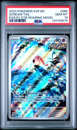 PSA 10 Scream Tail Pokemon Center Promo 065 Paradox Rift ETB Pokemon TCG - Image 1