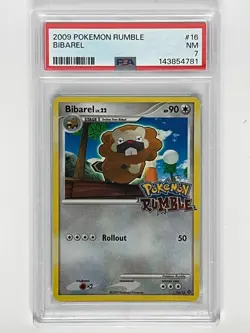 2009 Pokemon Platinum Rumble Bibarel 16/16 PSA 7 - Image 1