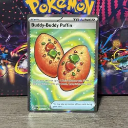 Pokemon TCG: Mega Evolution - Buddy-Buddy Poffin (167/132) Full Art Holo Rare - Image 1