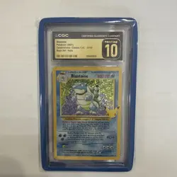 Pokemon 25th Anniversary Blastoise 2/ Classic Coll Base Set CGC PRISTINE 10 Gold - Image 3