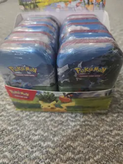 Pokemon TCG Mini Tin Display Box Sealed 10 Tins Collection Brand New - Image 5