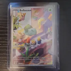 Pokemon Bulbasaur Illustration Rare Full Art SV07 Stellar Crown 143/142 70 HP - Image 1