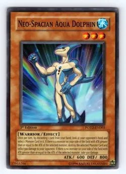 Yugioh Neo-Spacian Aqua Dolphin POTD-EN003 1st Edition Super Rare - NM 💎 - Image 1