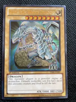 Blue-Eyes White Dragon - YSKR EN001 - Ultimate Rare - 1st Edition - LP Yugioh! - Image 1