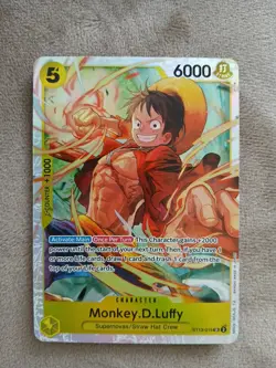 One Piece CCG Monkey.D.Luffy ST13-015 GEM MINT FOIL Card ENGLISH 6000 Bandai - Image 1