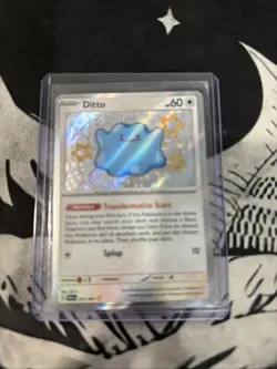 Pokemon TCG Ditto Scarlet & Violet: Paldean Fates 201/091 Holo Shiny Rare - Image 1