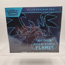 Pokemon Mega Evolution Phantasmal Flames Elite Trainer Box Factory Sealed - Image 1