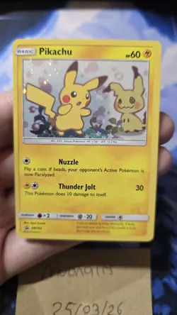 Pokemon TCG Pikachu & Mimikyu Holo Promo SM162 NM Pack Fresh - Image 2
