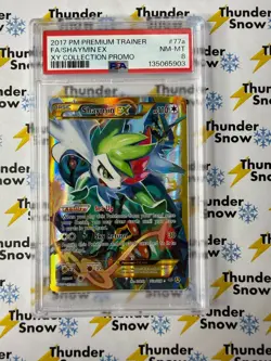 Shaymin EX #77a XY Collection Promo 2017 Pokemon Premium Trainer PSA 8 - Image 1