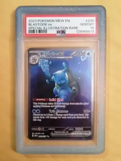 2023 POKEMON SV 151 #200/165 BLASTOISE EX SPECIAL ILLUSTRATION RARE PSA 10 - Image 1