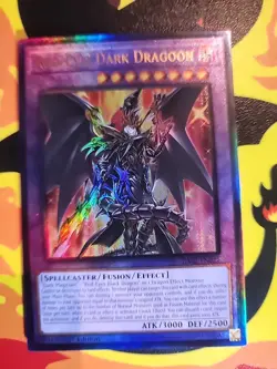 Yugioh - 1x Red-Eyes Dark Dragoon RA02-EN021 Prismatic Ultimate Rare 1st Ed NM - Image 3