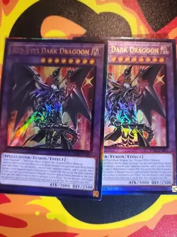 Yugioh - 1x Red-Eyes Dark Dragoon RA02-EN021 Prismatic Ultimate Rare 1st Ed NM - Image 5