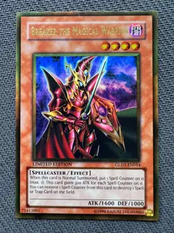 Yugioh Breaker the Magical Warrior Limited Edition Gold Ultra R GLD1-EN014 LP/NM - Image 1