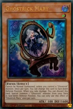GFP2-EN068 GHOSTRICK MARY ULTRA RARE 1ST EDITION YuGiOh CARD - Image 1