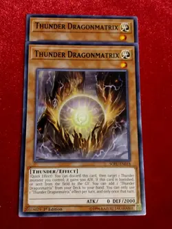 Yu-Gi-Oh! (x2) Thunder Dragonmatrix - 1st Edition SOFU-EN018 - Rare - Unplayed - Image 1