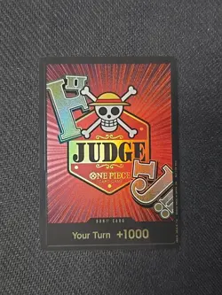 DON !! Card CHAMPIONSHIP JUDGE Promo One Piece Card 25-26 ENGLISH - RARE - Image 1