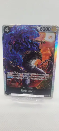 One Piece TCG Rob Lucci EB04-048 SR Near Mint In Hand - Image 1