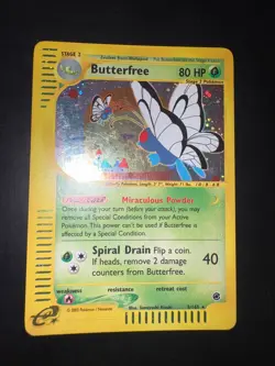 Pokemon Expedition 5/165 Butterfree Holo Pokemon Card ENG - Image 2