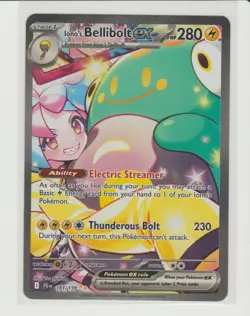 Iono's Bellibolt ex SIR Pokemon Card JTG 183/159 - Image 1