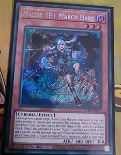 Yu-Gi-Oh Maliss P March Hare Secret Rare Card 1st Edition - Image 1