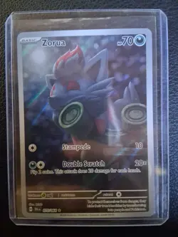 Pokemon TCG Zorua 075/064 Shrouded Fable Illustration Rare Holo Card - Image 1