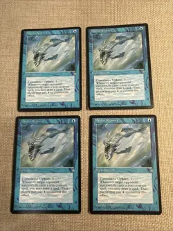 Mtg x4 Mystic Remora x4 MP/LP Playset Ice Age Magic Card Rare - Image 1