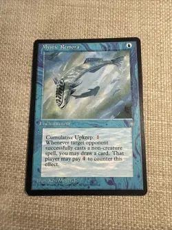 Mtg x4 Mystic Remora x4 MP/LP Playset Ice Age Magic Card Rare - Image 2