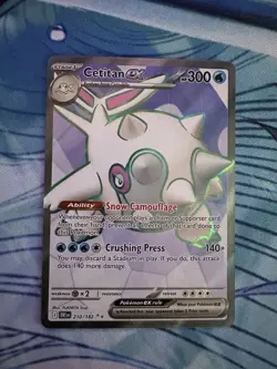 Pokemon Cetitan EX TCG Holo Card 210/182 Sv10: Destined Rivals Ultra Rare - Image 1