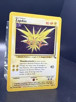 ZAPDOS - 15/62 - Fossil - HOLO ERROR - Pokemon Card - Image 1