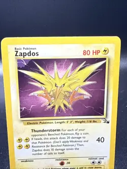 ZAPDOS - 15/62 - Fossil - HOLO ERROR - Pokemon Card - Image 2