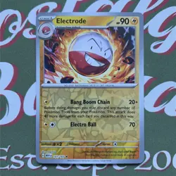 Electrode Reverse Holo Rare SV: Scarlet & Violet 151 101/165 NM Pack Fresh Card - Image 1